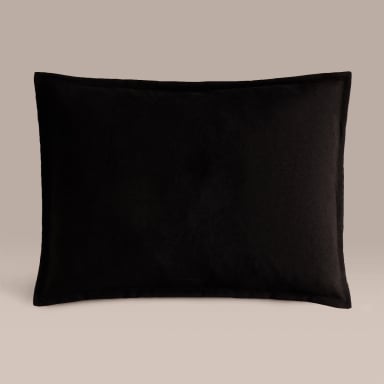 FUNDA DE ALMOHADA RIPLEY HOME EDREDÓN CORDUROY NEGRO 50X70 - 1