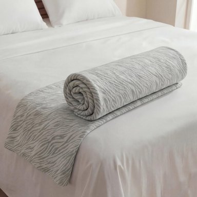 MANTA RIPLEY HOME EST ANIMAL PRINT 125X150 ZEBRA GRIS - 2