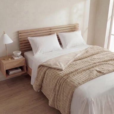MANTA RIPLEY HOME PELUDA IVORY 130X160 - 1
