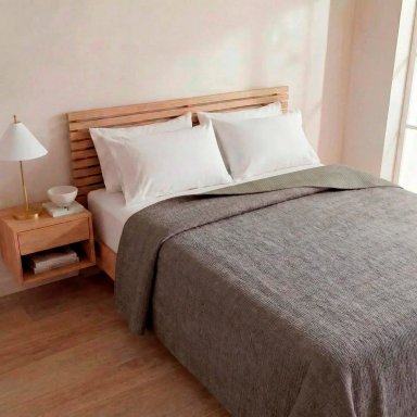 CUBRECAMA RIPLEY HOME CRUMPLE FLEECE GRIS 1.5PL - 1