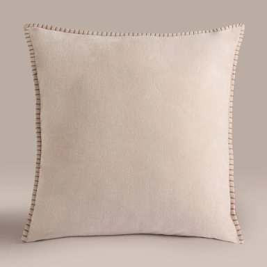 COJIN CHENILLE BEIGE 50X50 - 1