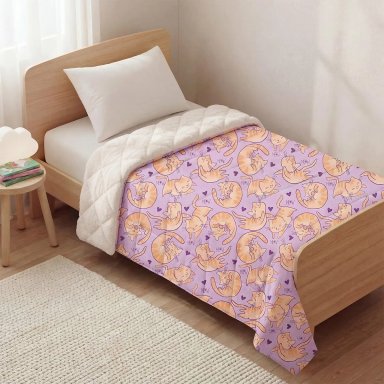 EDREDÓN RIPLEY HOME MICROFIBRA SHERPA 1.5PL GATO - 1
