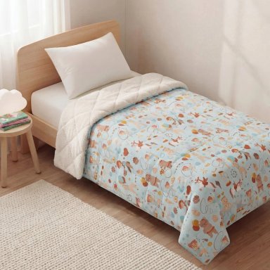 EDREDÓN RIPLEY HOME MICROFIBRA SHERPA 1.5PL CIRCO - 1