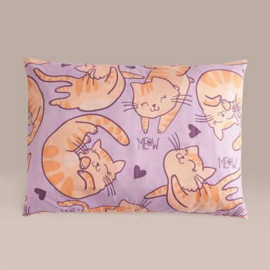 FUNDA DE ALMOHADA RIPLEY HOME EDREDÓN MICROFIBRA GATO - 1