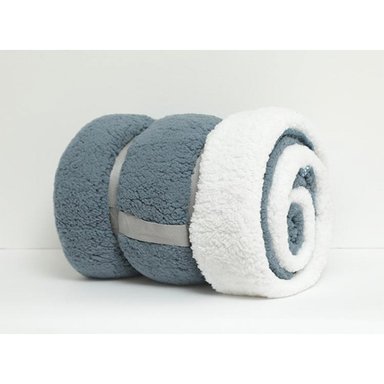 MANTA RIPLEY HOME SHERPA COLORES AZUL 125X150 - 1