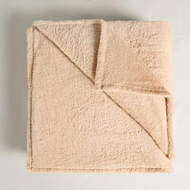 FRAZADA RIPLEY HOME SHERPA PELUDA 1.5PL TAUPE - 2