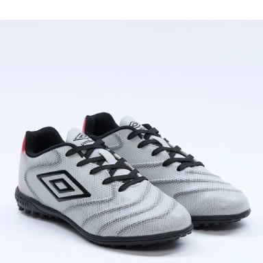 ZAPATILLAS NIÑO UMBRO FÚTBOL PASTO SINTÉTICO GRIS TOCCARE V TF - 5