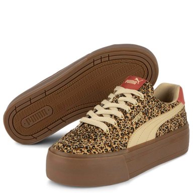 ZAPATILLA MUJER PUMA JOGGING MARRÓN COURT CLASSIC VULC FS PLATFORM ANIMAL WNS - 2