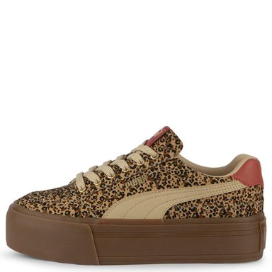 ZAPATILLA MUJER PUMA JOGGING MARRÓN COURT CLASSIC VULC FS PLATFORM ANIMAL WNS - 1