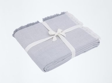 MANTEL MAISON LINETT ALGODÓN 240 CM X 180 CM GRIS - 1