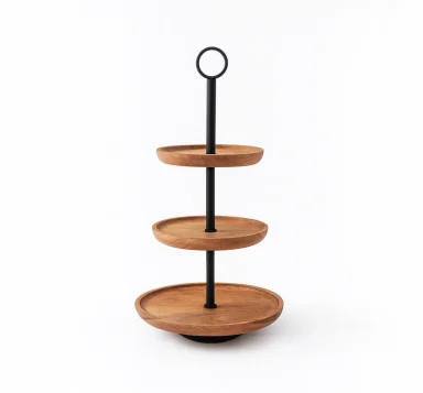 PLATOS TRES PISOS MADERA MAISON LINETT - 1