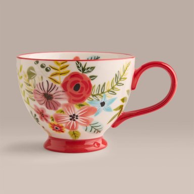 MUG RIPLEY HOME FLORES ROJO - 1