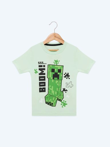POLO ALGODÓN MANGA CORTA NIÑO MINECRAFT BOOM - 1