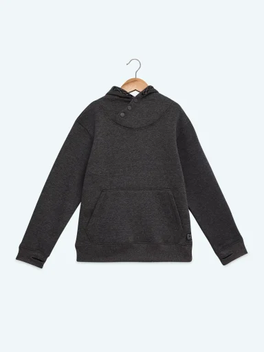 POLERA FRANELA CON CAPUCHA NIÑO HARVEST - 1