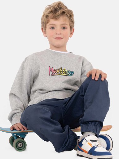 POLERA NIÑO MAUI AND SONS GRIS - 1