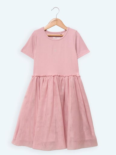 VESTIDO MANGA CORTA TUL NIÑA HARVEST - 1
