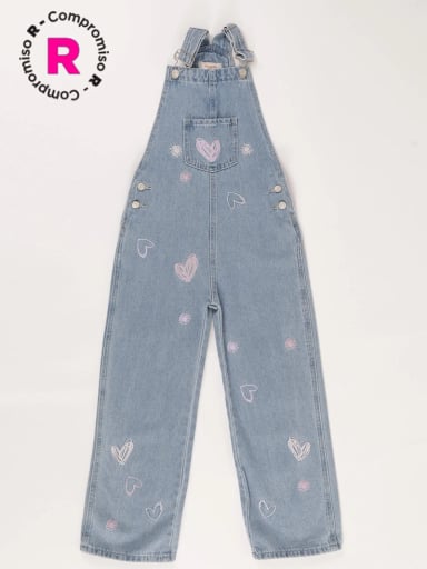 OVERALL LARGO DENIM ALGODÓN NIÑA HARVEST - 1