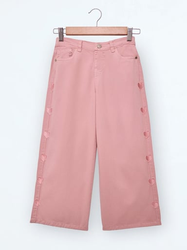PANTALÓN WIDE BORDADO NIÑA HARVEST - 1