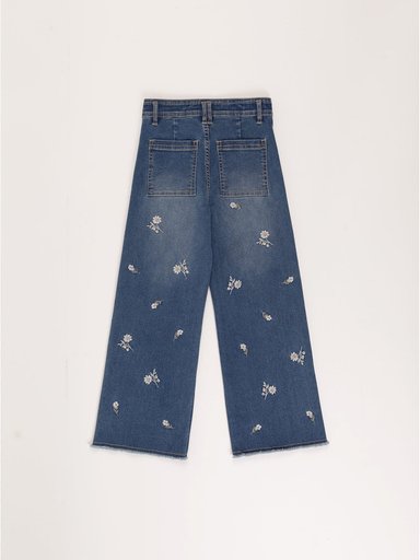 JEAN DENIM BORDADO NIÑA HARVEST - 2