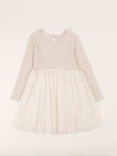 VESTIDO CORTO CON FALDA DE TUL NIÑA HARVEST - 1