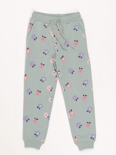 PANTALÓN DE BUZO FRANELA FULL PRINT NIÑA HARVEST - 1