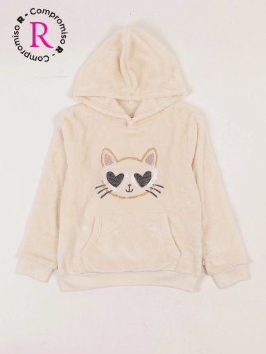 POLERA CORAL FLEECE BORDADO NIÑA HARVEST - 1