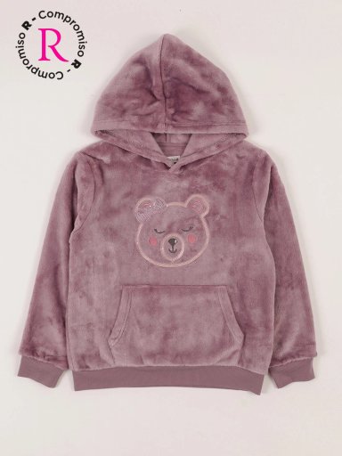 POLERA CORAL FLEECE BORDADO NIÑA HARVEST - 1