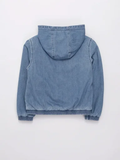 CASACA CAPUCHA DENIM ALGODÓN NIÑA INDEX - 2