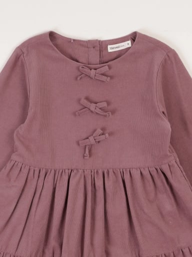 VESTIDO CORDUROY ALGODÓN BORDADO NIÑA HARVEST - 3