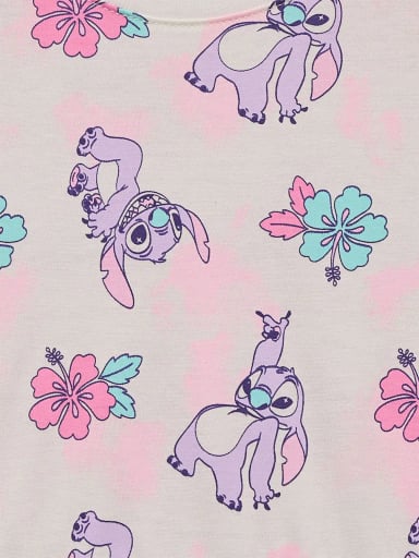 VESTIDO MANGA CORTA ALGODÓN NIÑA STITCH - 3