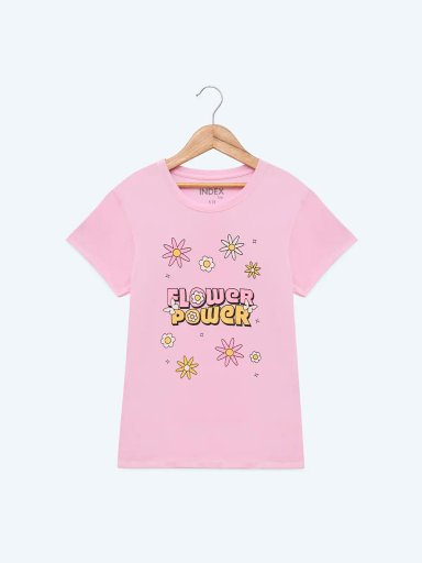 POLO MANGA CORTA ALGODÓN ESTAMPADO NIÑA INDEX - 1