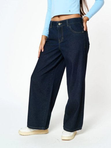 JEAN BOYFRIEND FIT ALGODÓN NIÑA BLUES BY MILK FLORA - 2