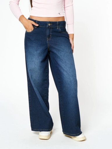 JEAN WIDE LEG FIT ALGODÓN NIÑA BLUES BY MILK NAENIA - 1