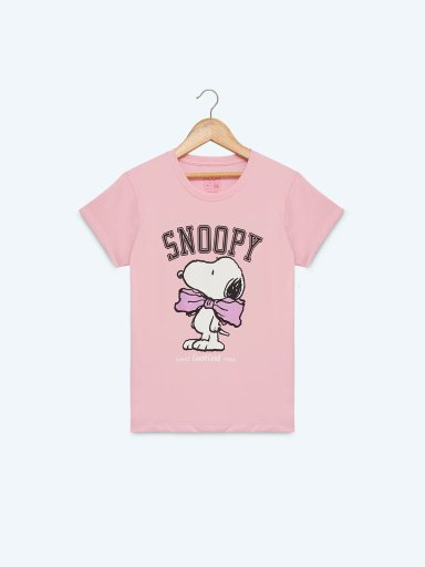 POLO MANGA CORTA NIÑA TEEN SNOOPY BOW - 1