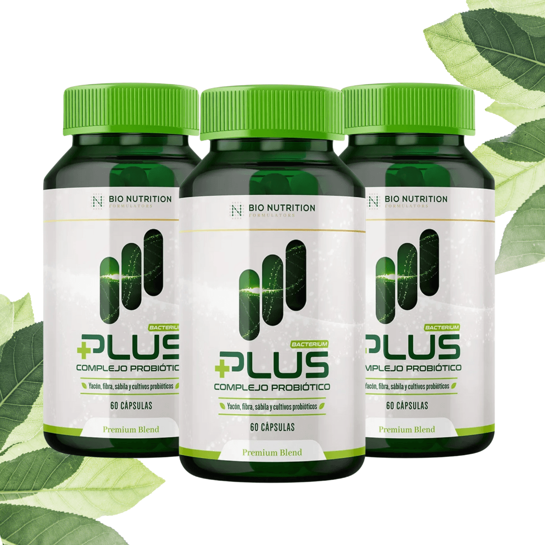BACTERIUM PLUS | PACK X3  PROBIOTICO - FLORA INTESTINAL + CÁNDIDA