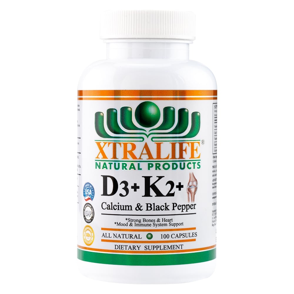 D3 + K2 + CALCIO - XTRALIFE - 100 CÁPSULAS