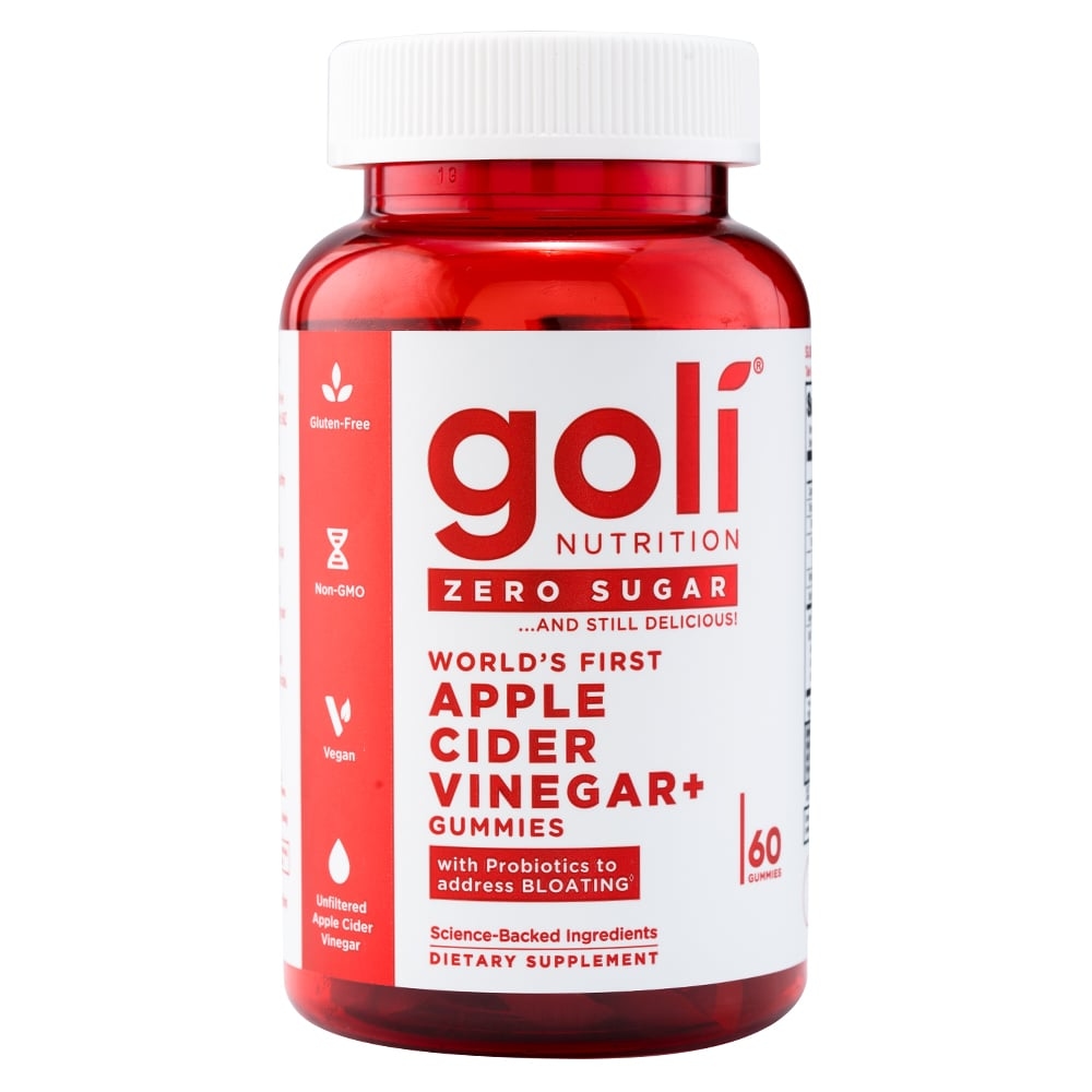 VINAGRE DE MANZANA SIN AZUCAR - GOLI - 60 GOMITAS