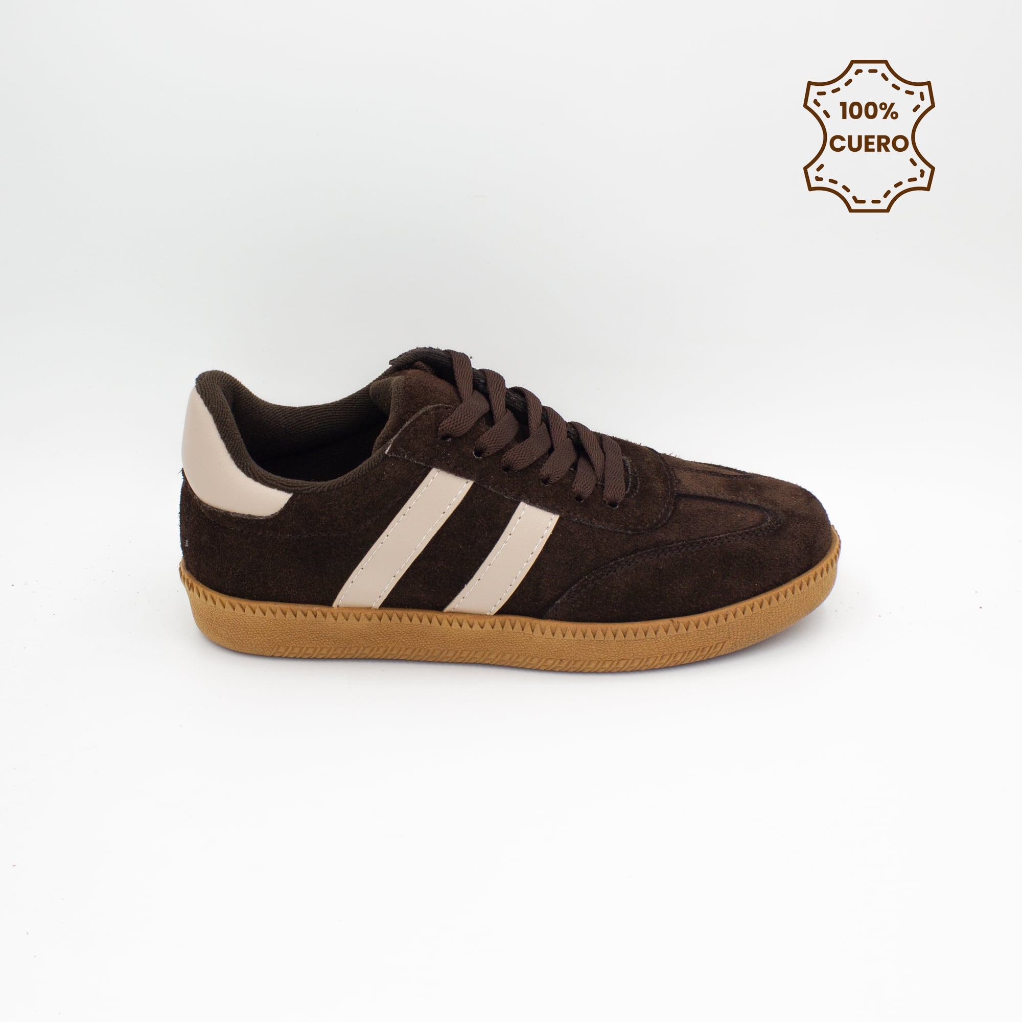 ZAPATILLAS PASADORES NIÑO Y NIÑA MAX CUERO MARRON