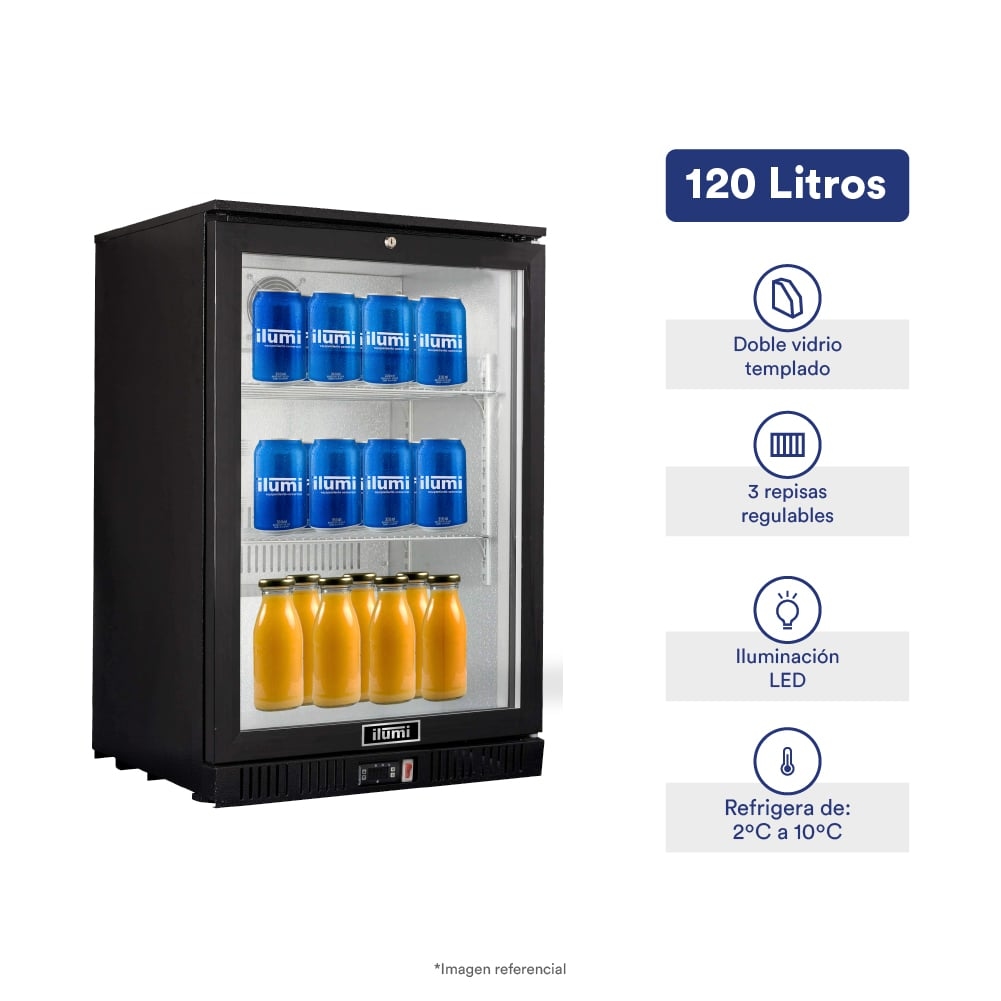 VISICOOLER VITRINA EXHIBIDORA ILUMI 120L