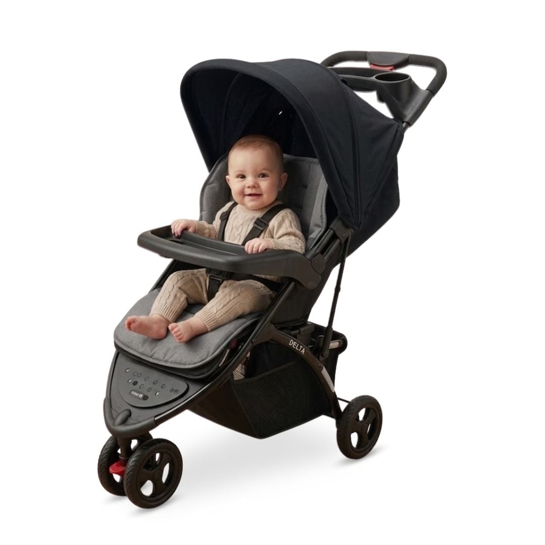 COCHE CUNA DEPORTIVO 3 RUEDAS «DELTA SPORT» BLACK