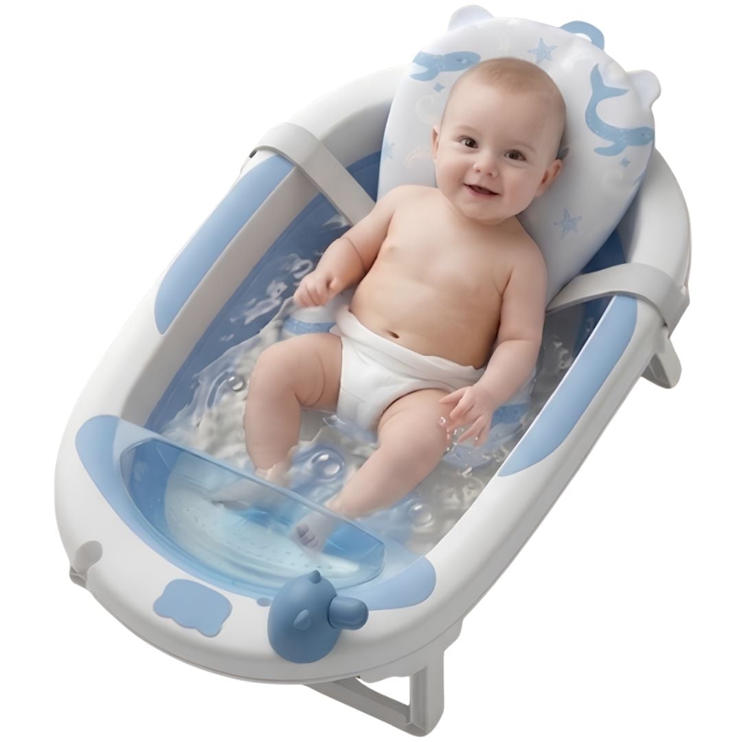 BAÑERA PLEGABLE PARA BEBÉ «JADDE PLUS» CON ACCESORIOS