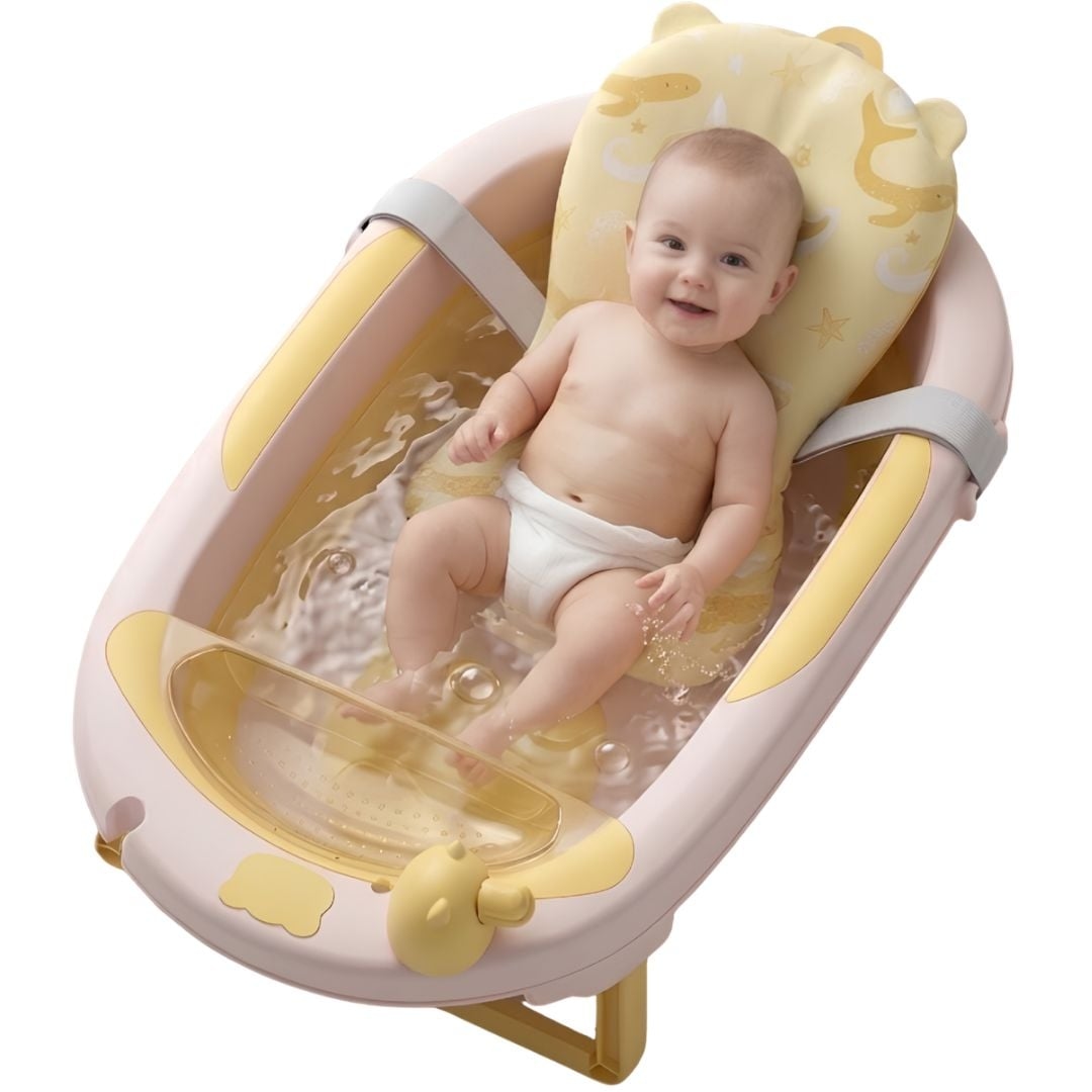 BAÑERA PLEGABLE PARA BEBÉ «JADDE PLUS» CON ACCESORIOS