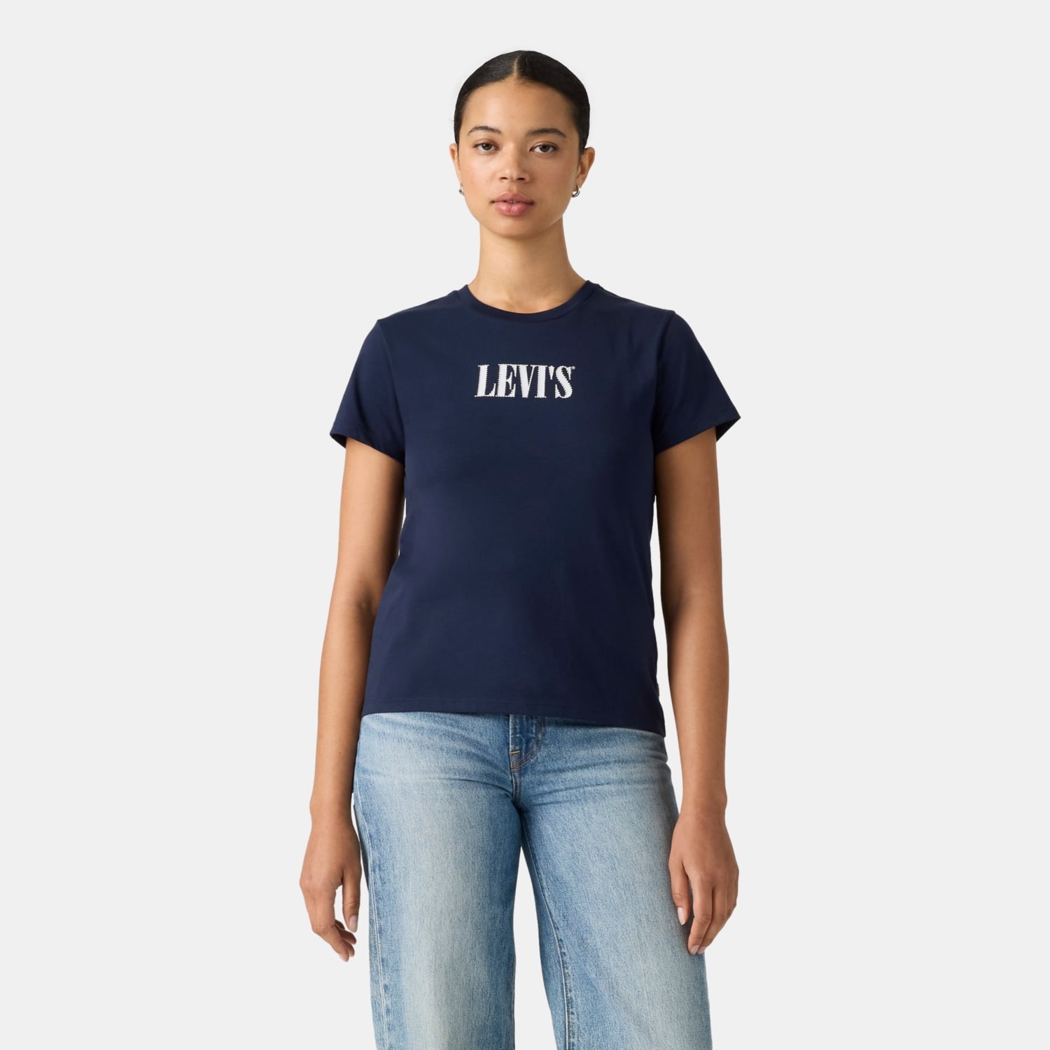 POLO MUJER THE PERFECT TEE AZUL LEVIS 17369-3494