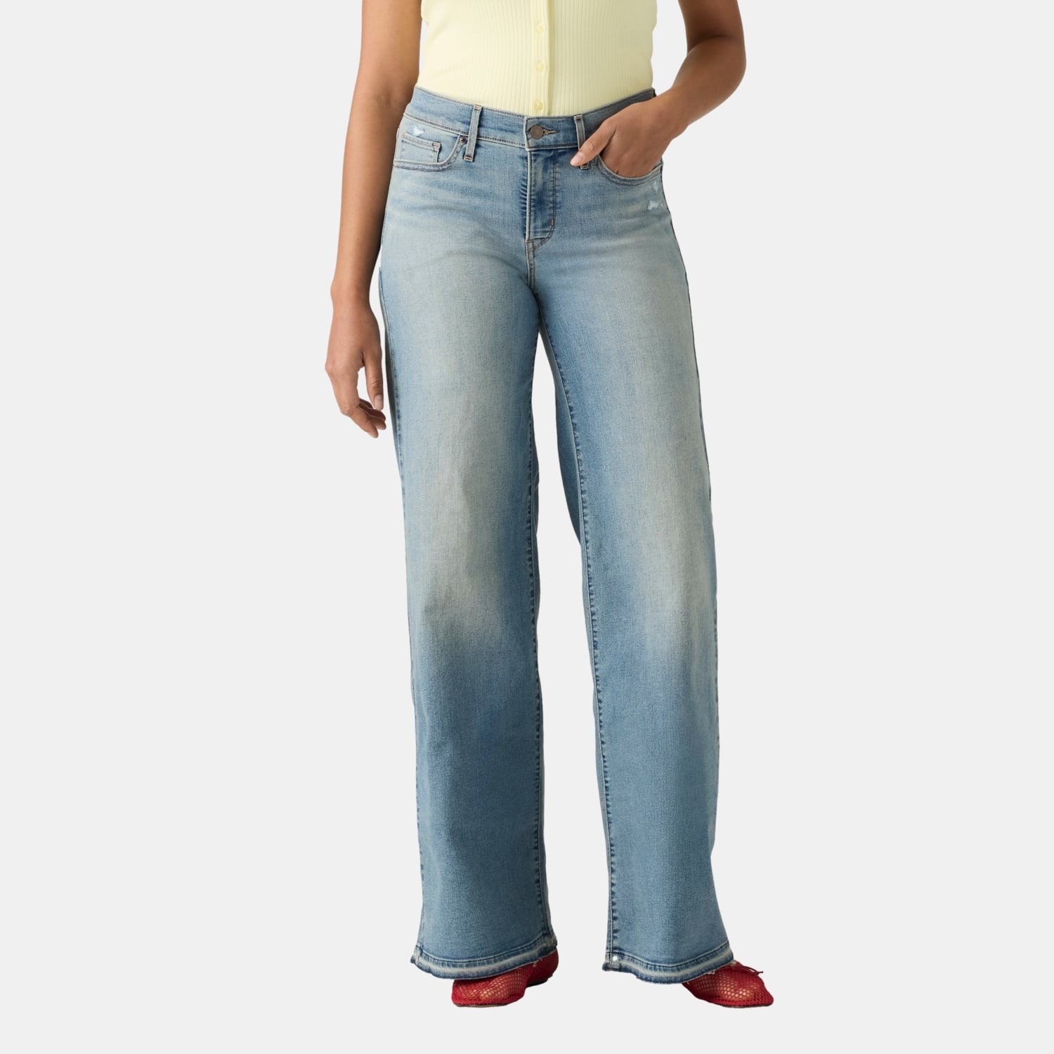 JEANS MUJER 318 SHAPING WIDE LEG AZUL LEVIS 001PZ-0029
