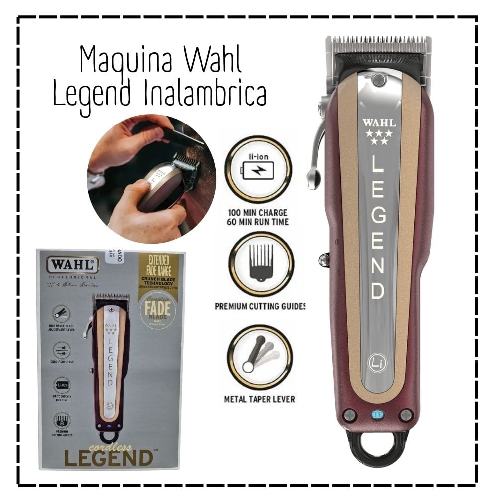 cortar cabello wahl inalambrica maquina wahl legend original