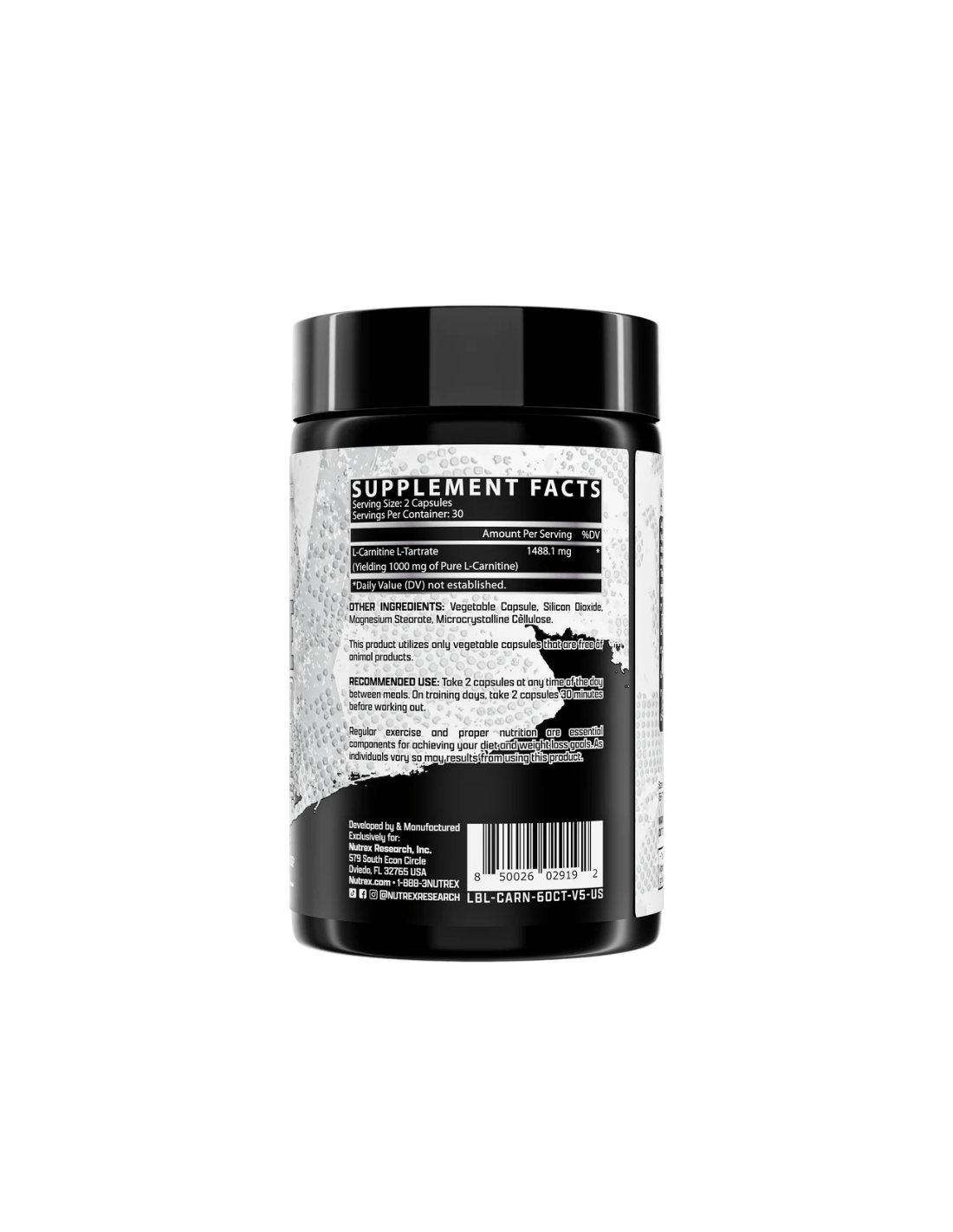 where is l-carnitine found L-Carnitine (500mg) – NutraBio Brands