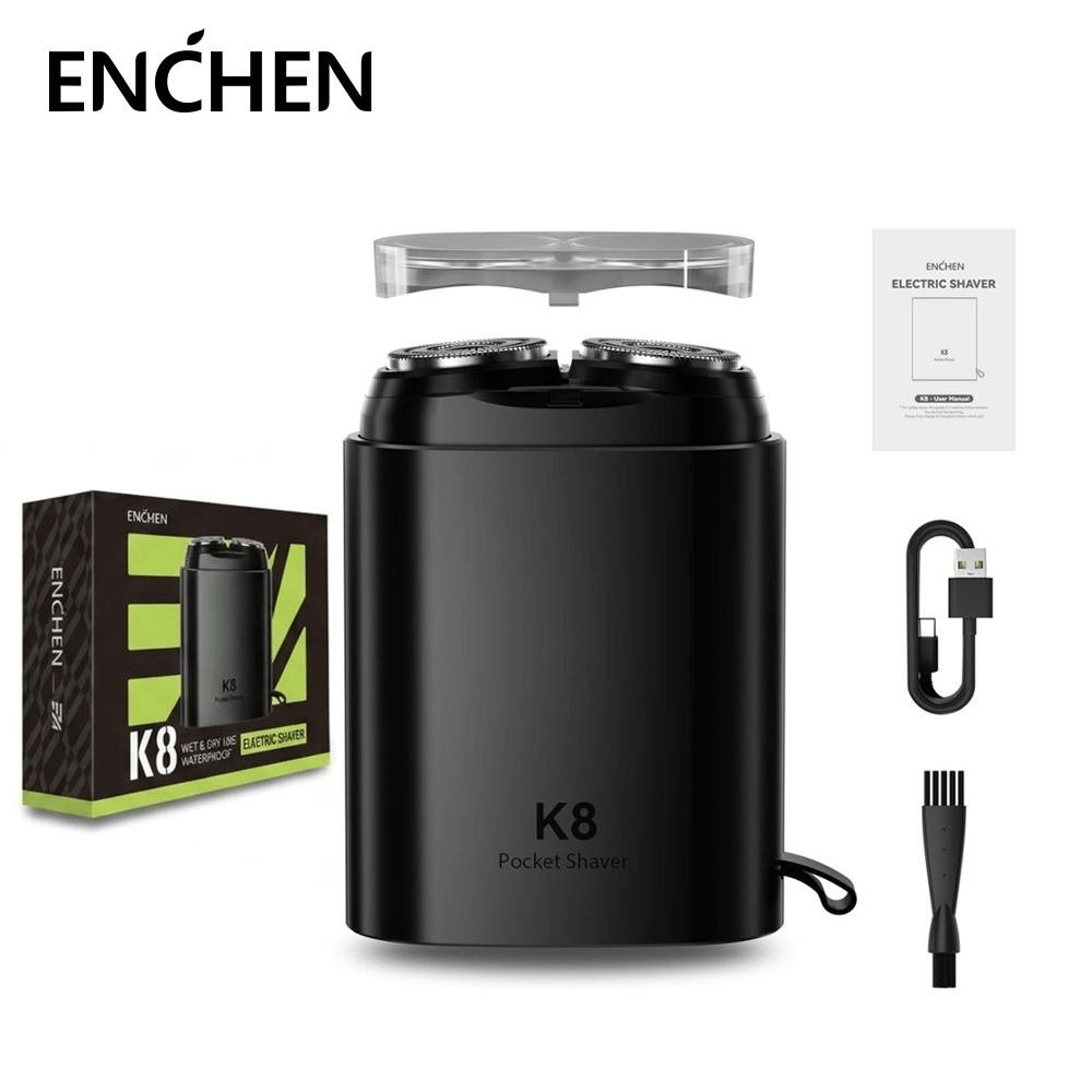 AFEITADORA ELÉCTRICA ENCHEN K8 NEGRO