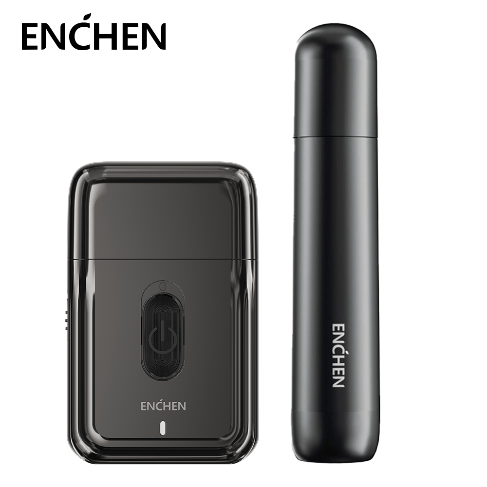 AFEITADORA ELÉCTRICA MS003 + RECORTADOR DE VELLO NASAL EN005 ENCHEN