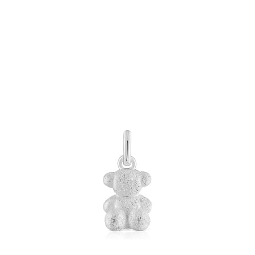 COLGANTE PLATA OSO DIAMANTADO 11MM