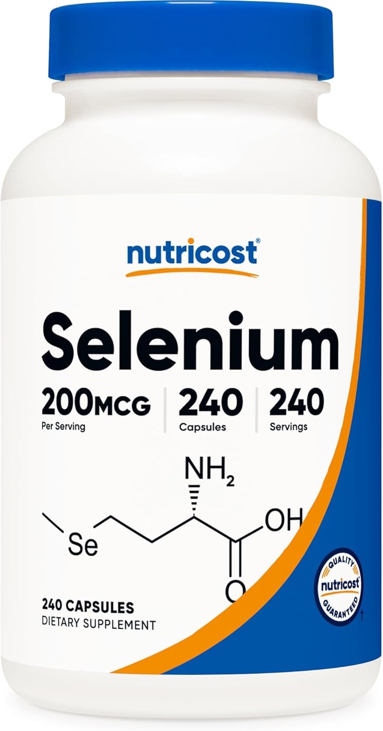 SUPLEMENTOS NUTRICOST SELENIO SELENIUM 200 MCG 240 CAPSULAS